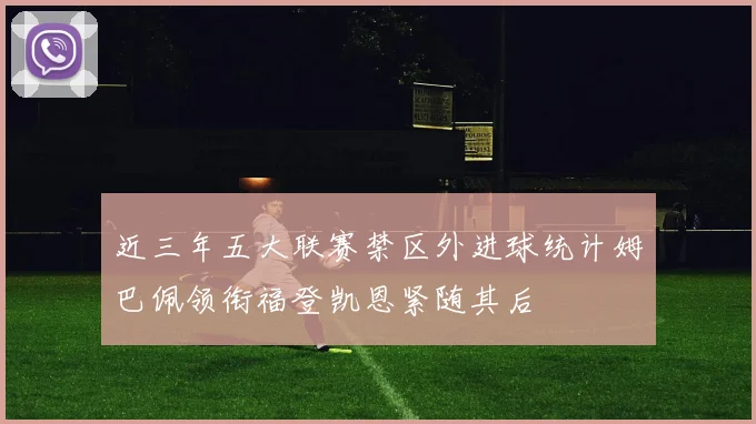 近三年五大联赛禁区外进球统计姆巴佩领衔福登凯恩紧随其后